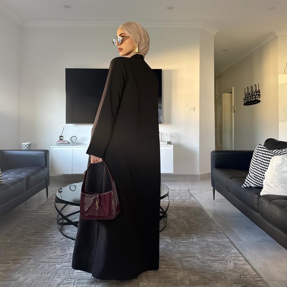 Elegant Long Cardigan & Maxi Skirt Set(MS175) - Mariam's Collection