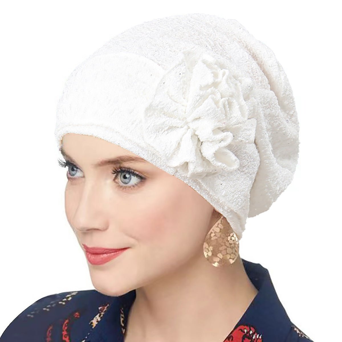 Fashion Women Solid Rose Flower Stretch Underscarf(MH112) - Mariam's Collection
