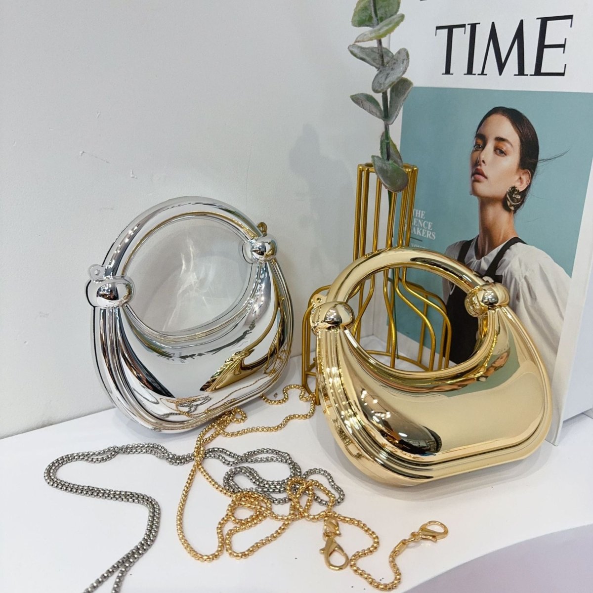 Mini Acrylic Crescent Bag Versatile Stylish Clutch Bag (MAC336) - Mariam's Collection