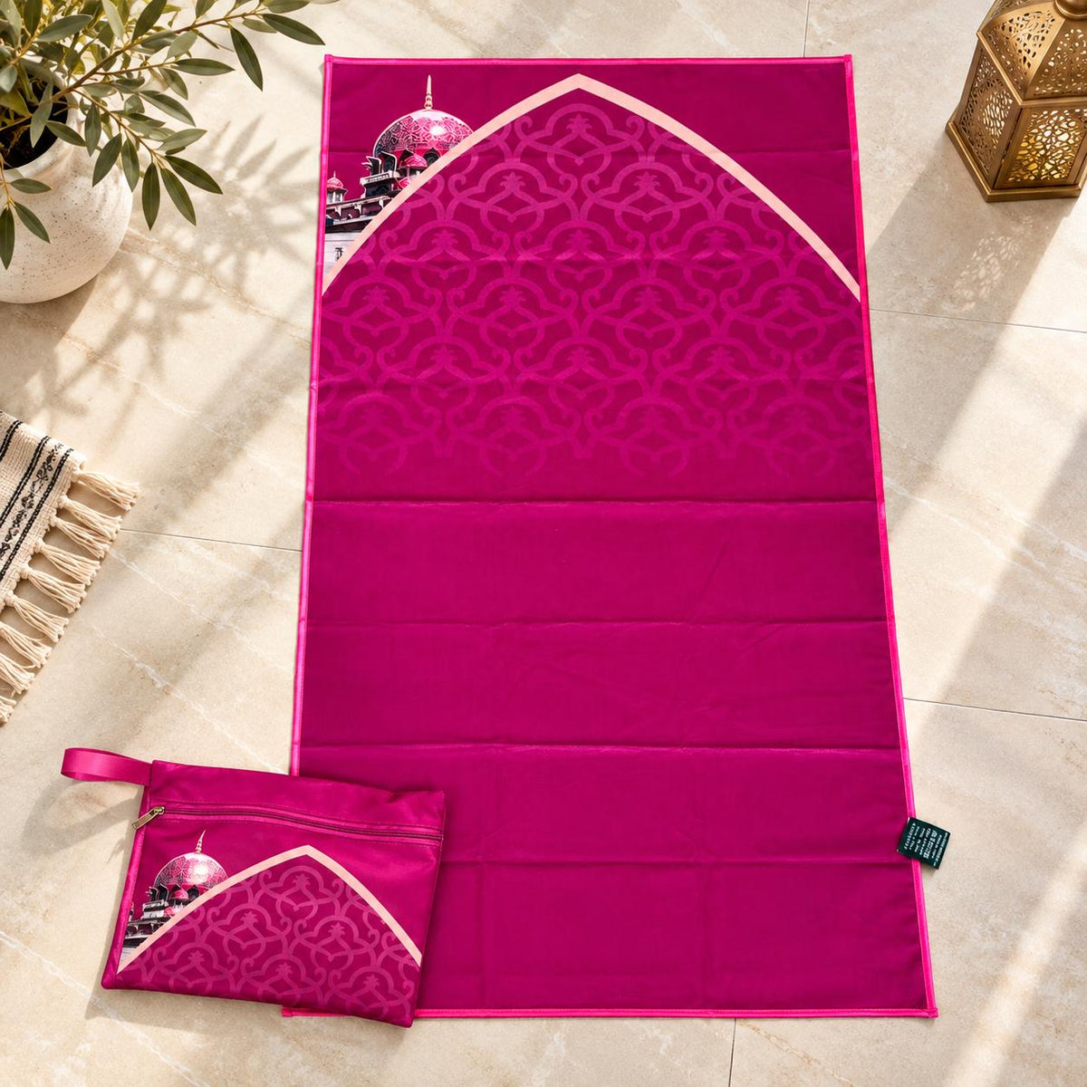 Foldable Travel Prayer Mat with Pouch – Portable Prayer Mat
