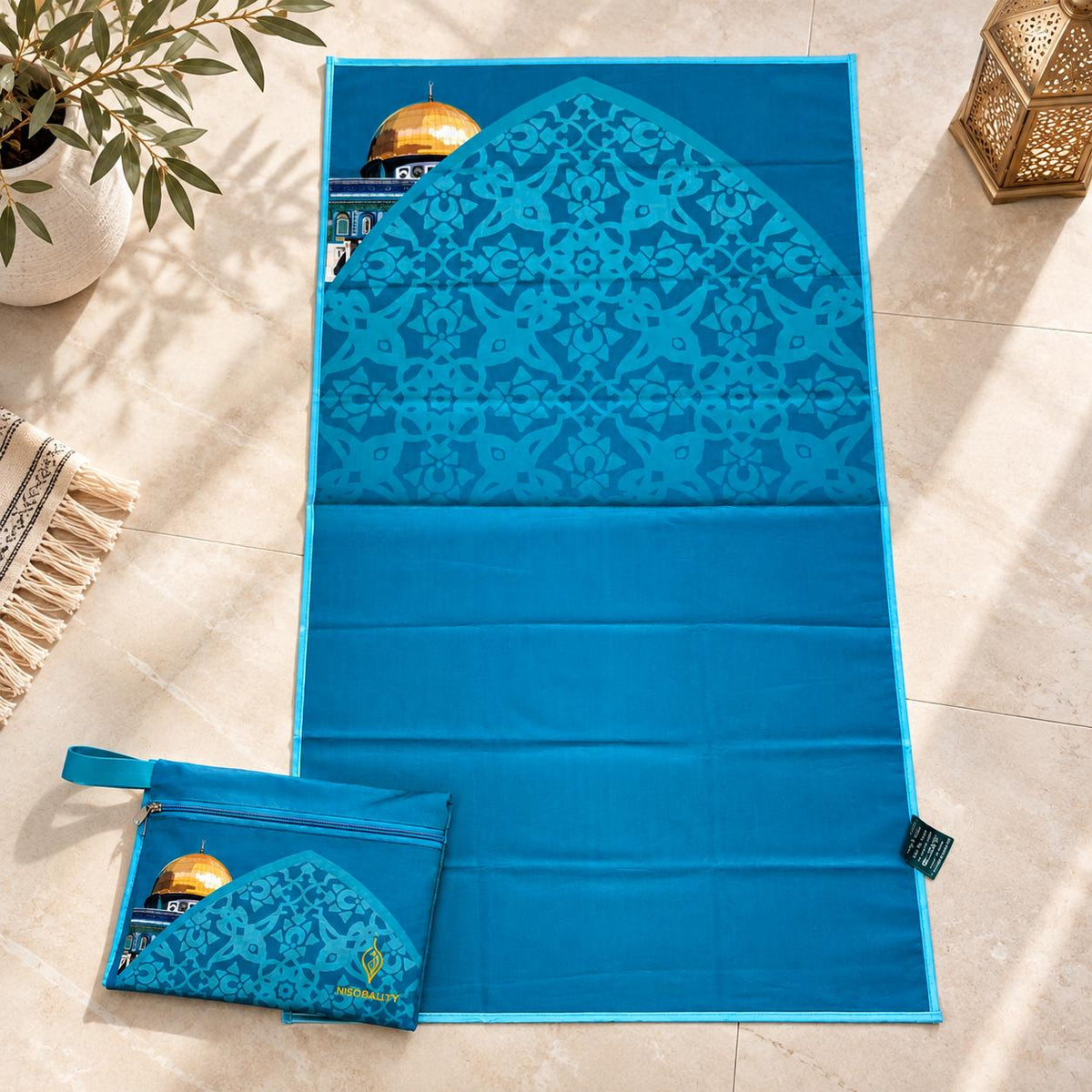Foldable Travel Prayer Mat with Pouch – Portable Prayer Mat