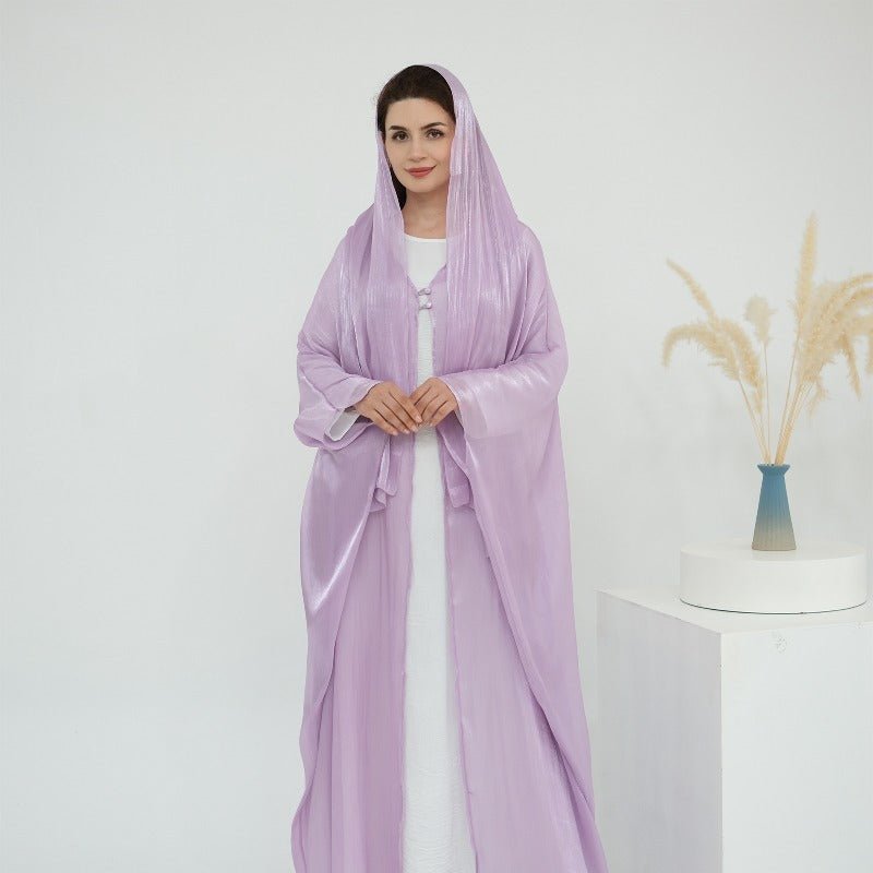 Soft Crinkle Island Cotton Batwing Cardigan 3 - Piece Set(MOA228) - Mariam's Collection