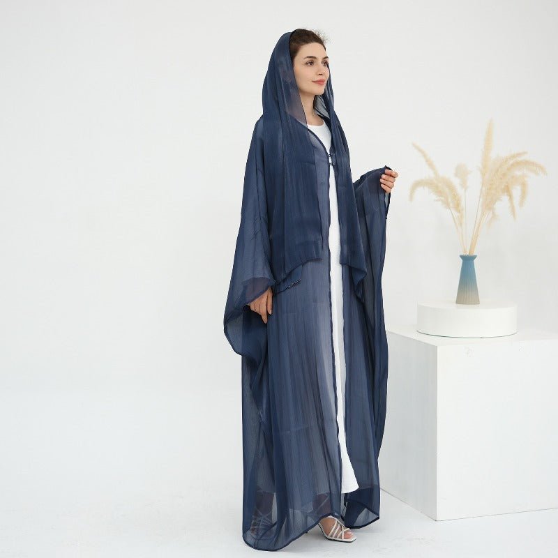 Soft Crinkle Island Cotton Batwing Cardigan 3 - Piece Set(MOA228) - Mariam's Collection