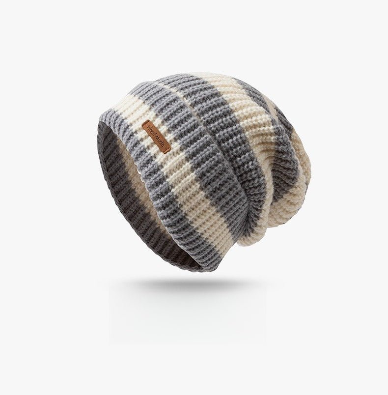 Striped Slouchy Beanie Hat(MAC305) - Mariam's Collection