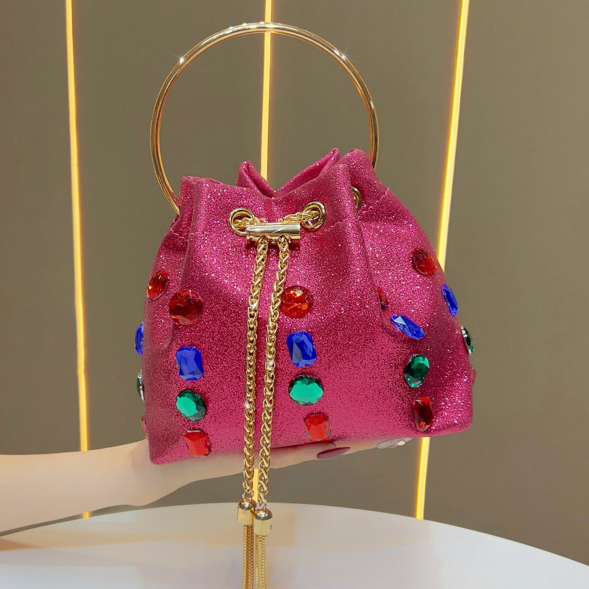 Women's Bucket Bag & Evening Chain Crossbody(MAC437) - Mariam's Collection