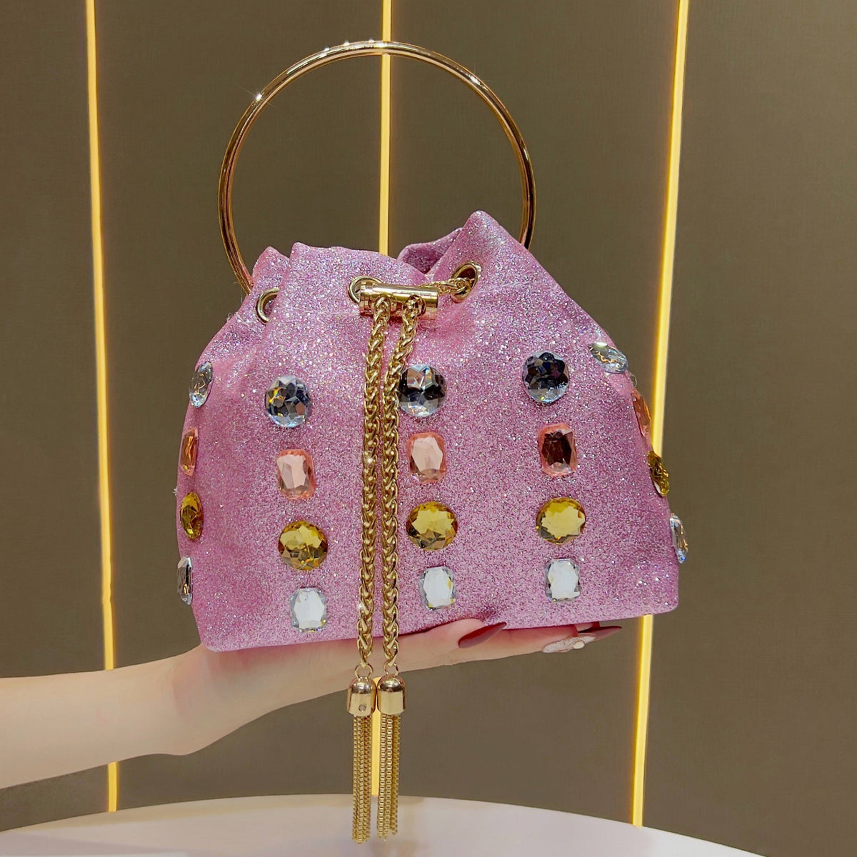 Women's Bucket Bag & Evening Chain Crossbody(MAC437) - Mariam's Collection