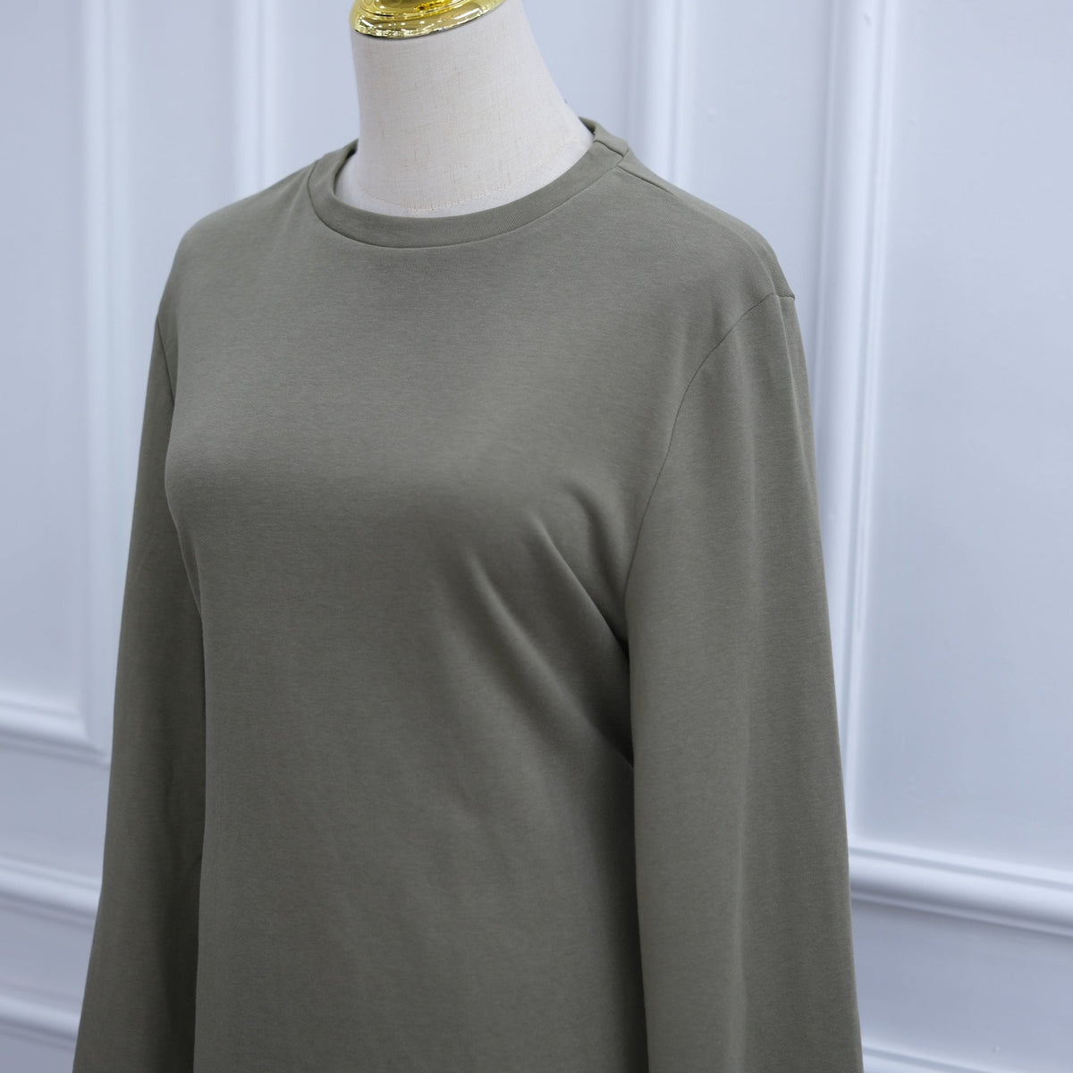 Cotton Belted Tunic & Wide-Leg Pants Set(MS570) - Mariam's Collection