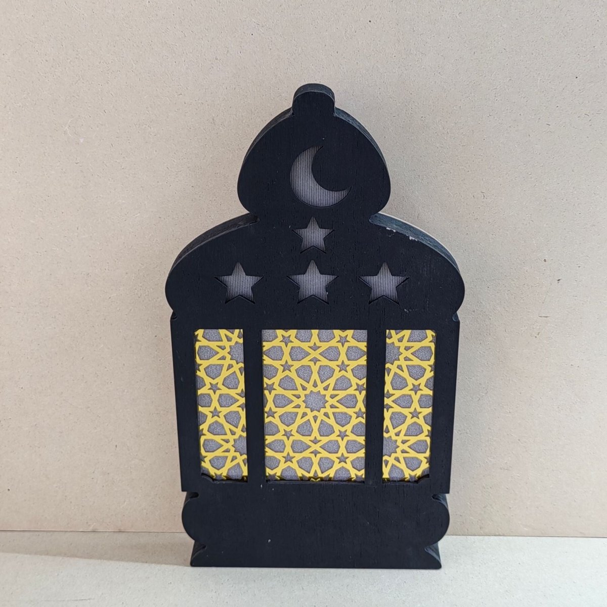 Eid Wooden LED Decorative Desktop Ornaments (MAC395) - Mariam's Collection