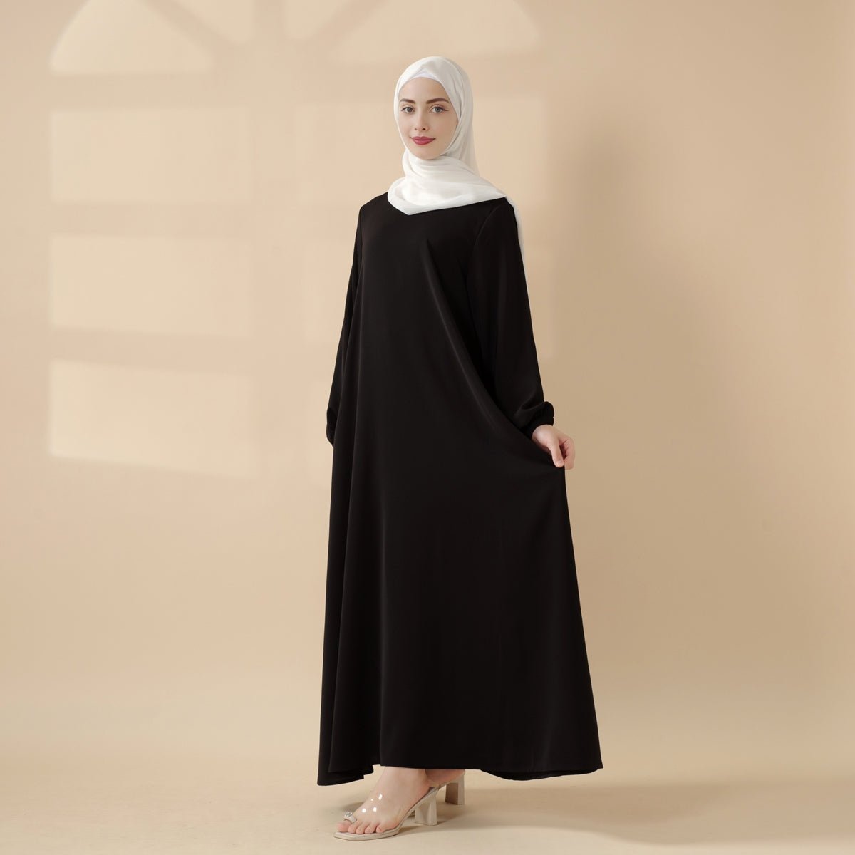 Umbrella Cut Abaya with Pockets – Versatile Nida Abaya