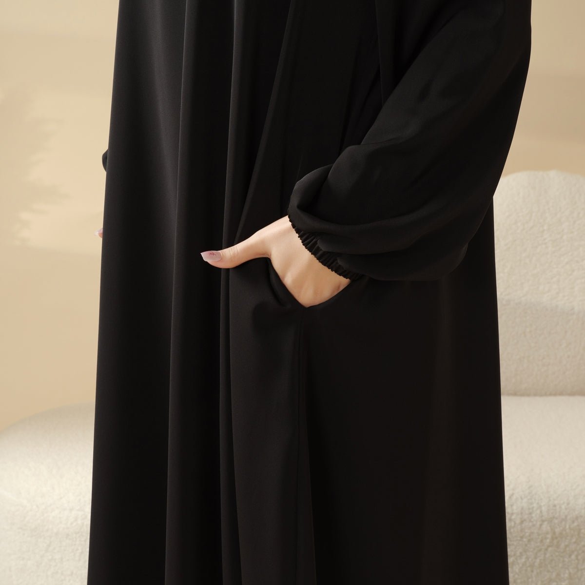 Umbrella Cut Abaya with Pockets – Versatile Nida Abaya