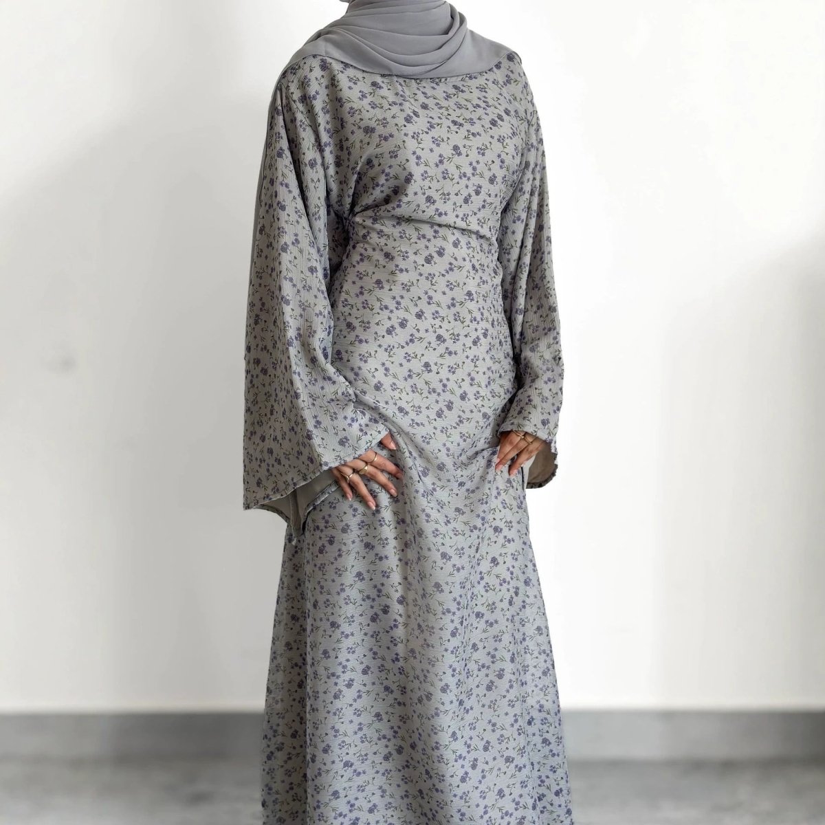 Floral Flared Sleeve Maxi Dress – Summer Holiday Maxi Dress