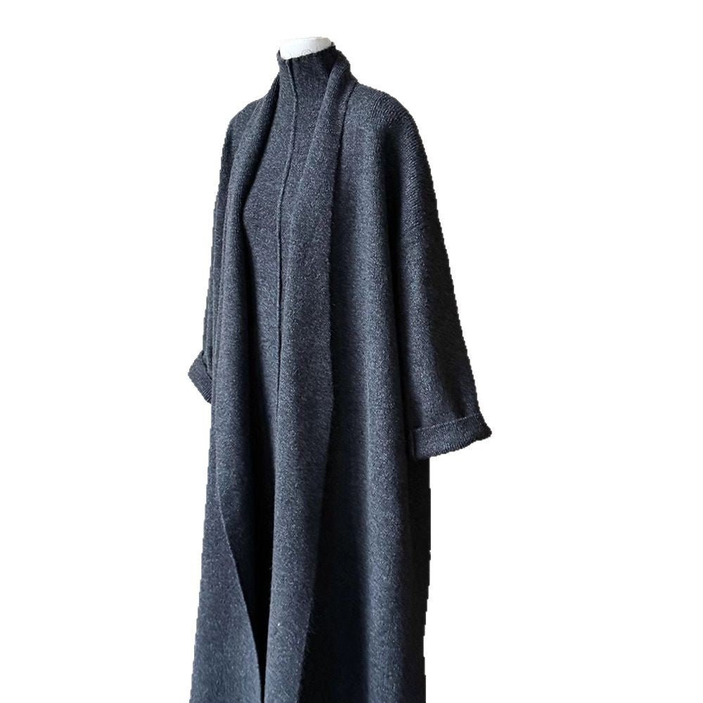 Long Knit Cardigan & Turtleneck Dress Set(MS177) - Mariam's Collection
