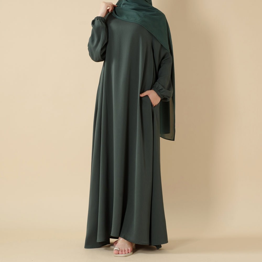 Premium Nida Zoom Abaya – Umbrella Cut Summer Abaya UK