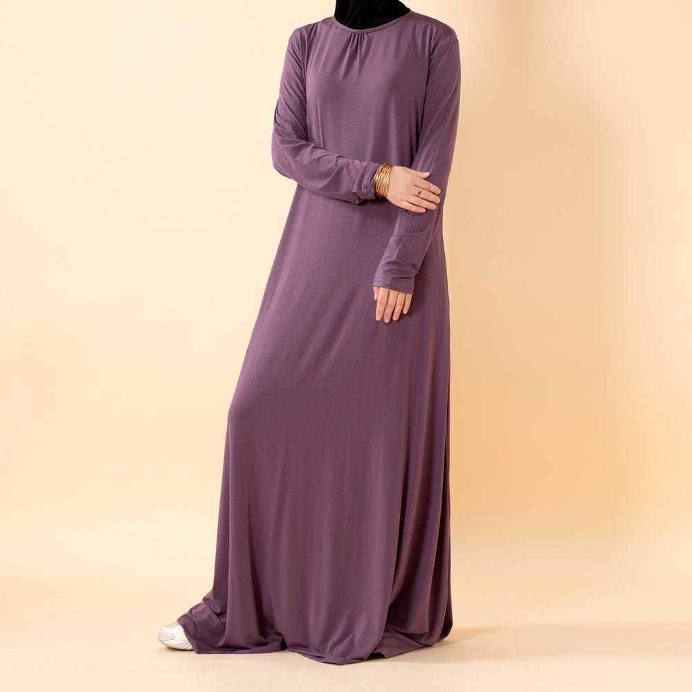 Natural Stretch Premium Lenzing™ Modal A - Line Dress (MA357) - Mariam's Collection