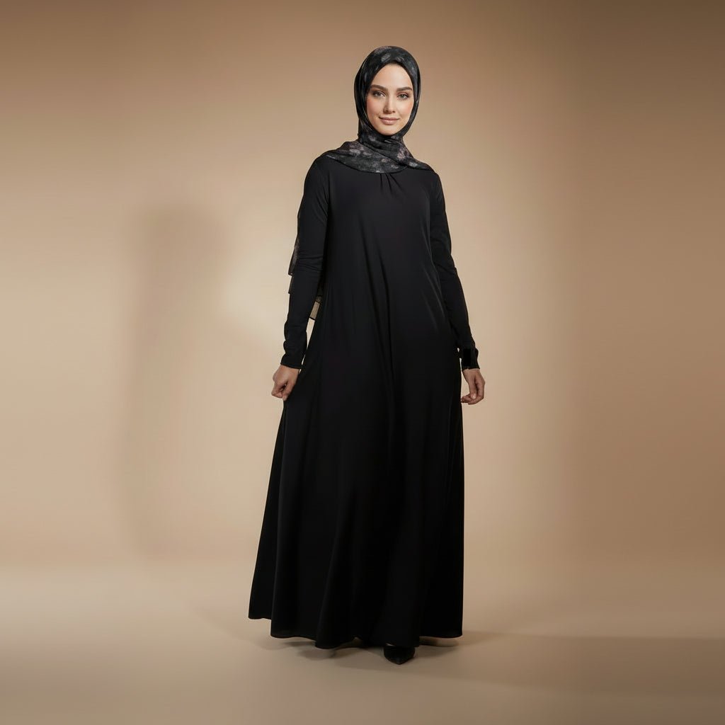 Natural Stretch Premium Lenzing™ Modal A - Line Dress (MA357) - Mariam's Collection