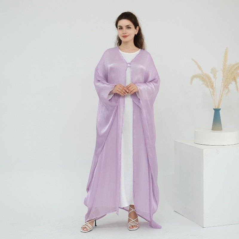 Soft Crinkle Island Cotton Batwing Cardigan 3 - Piece Set(MOA228) - Mariam's Collection