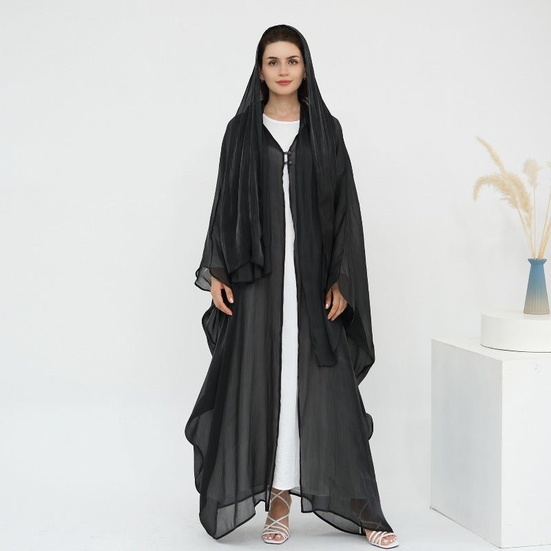 Soft Crinkle Island Cotton Batwing Cardigan 3 - Piece Set(MOA228) - Mariam's Collection