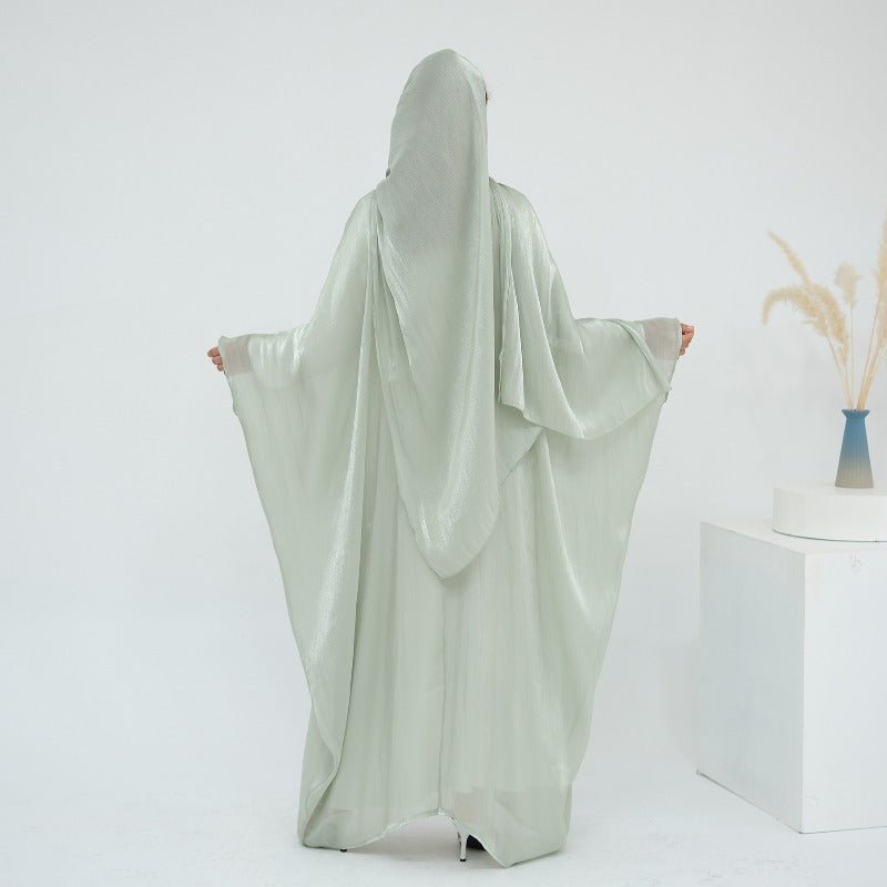 Soft Crinkle Island Cotton Batwing Cardigan 3 - Piece Set(MOA228) - Mariam's Collection