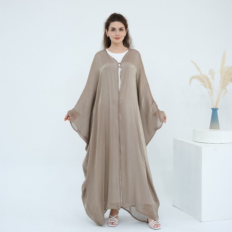 Soft Crinkle Island Cotton Batwing Cardigan 3 - Piece Set(MOA228) - Mariam's Collection