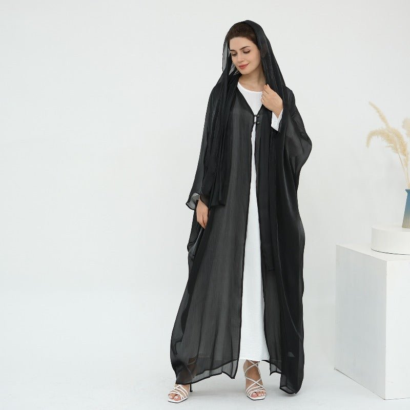 Soft Crinkle Island Cotton Batwing Cardigan 3 - Piece Set(MOA228) - Mariam's Collection